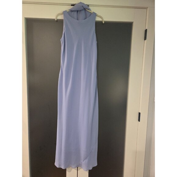 90s Alyn Paige Formal Maxi Dress Fits Sz 8/10 Baby Blue Formal Feminine Flowy - Picture 1 of 9